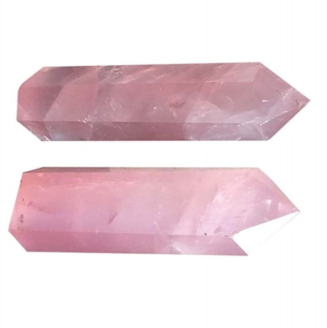 Rose Quartz Pink Crystal Obelisk Gem Single Terminated Wand