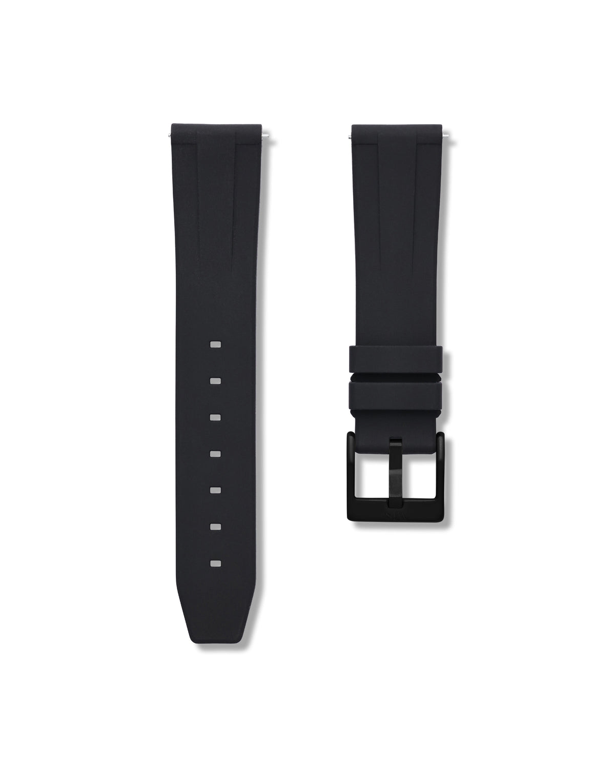 Tuxedo Black Quick Release Rubber Strap 18mm