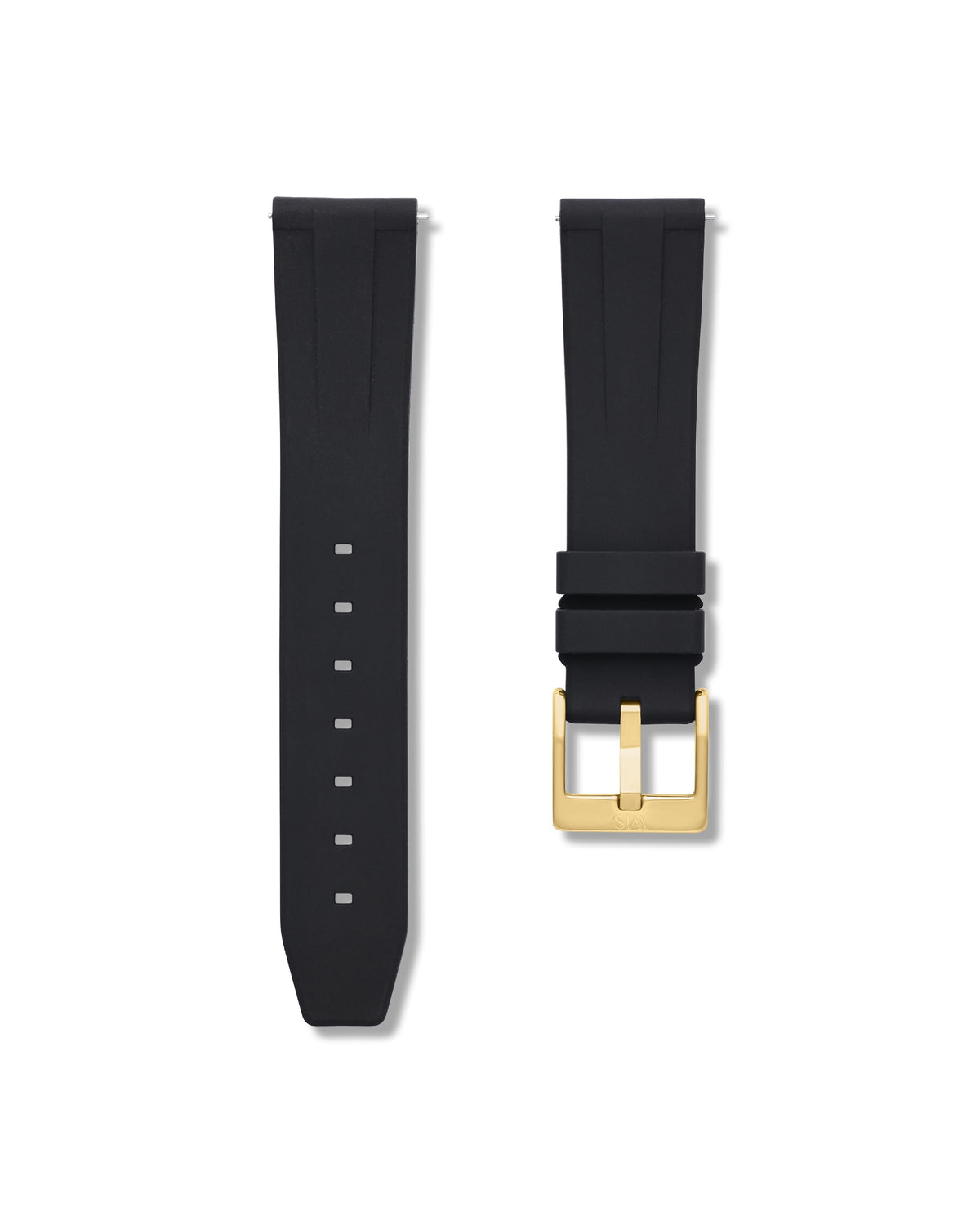 Tuxedo Black Quick Release Rubber Strap 18mm