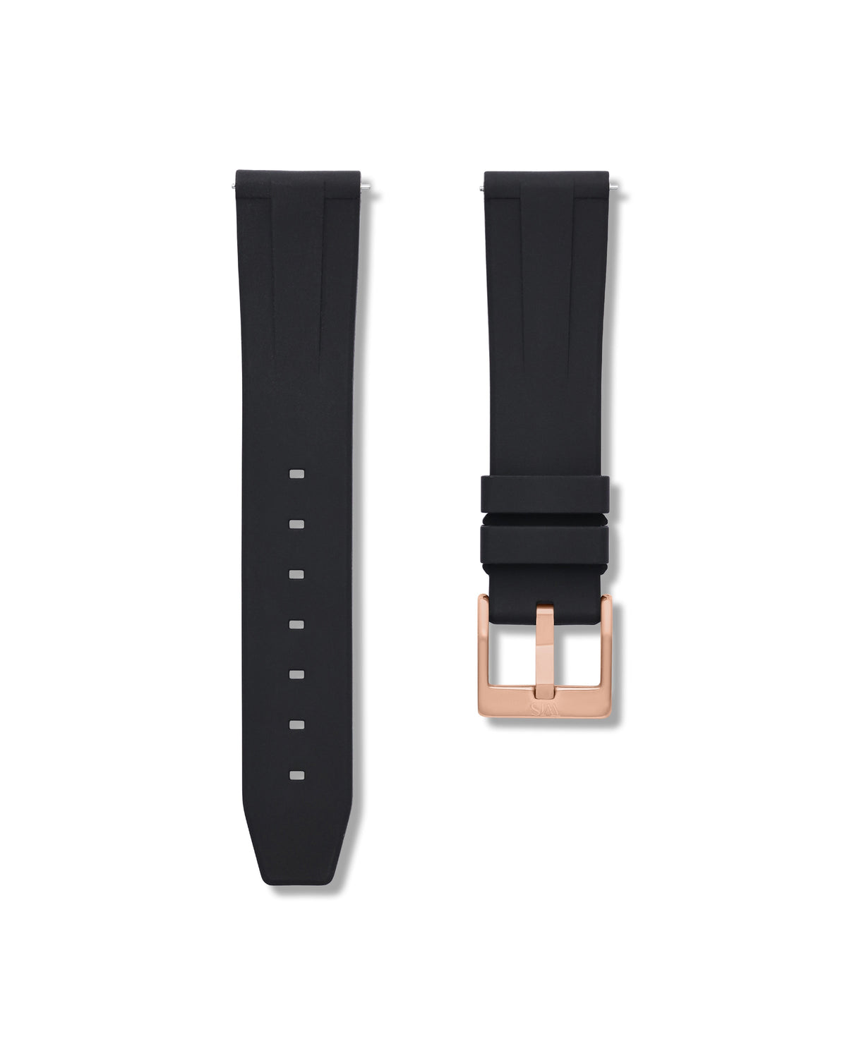 Tuxedo Black Quick Release Rubber Strap 18mm