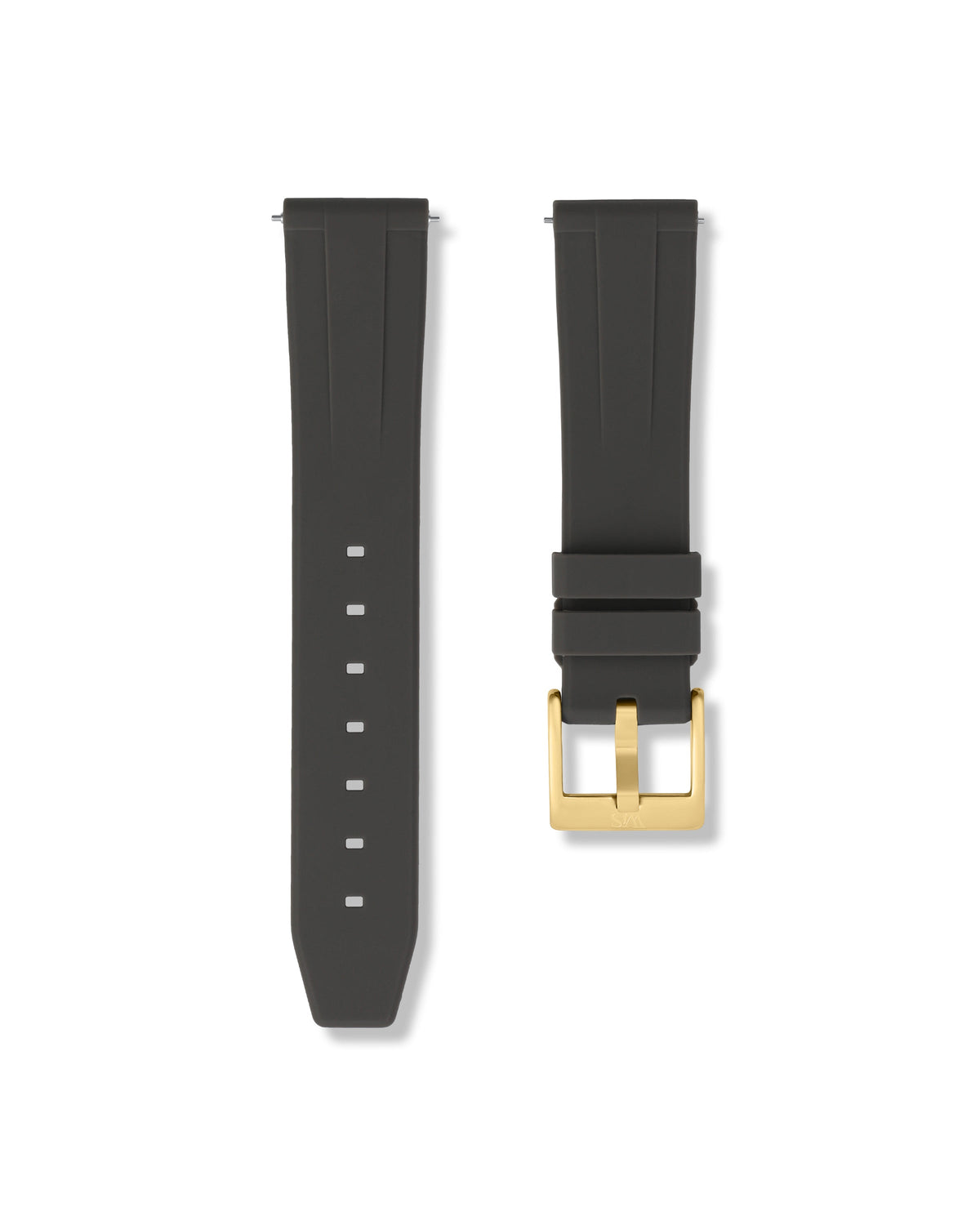 Charcoal Grey Quick Release Rubber Strap 20mm