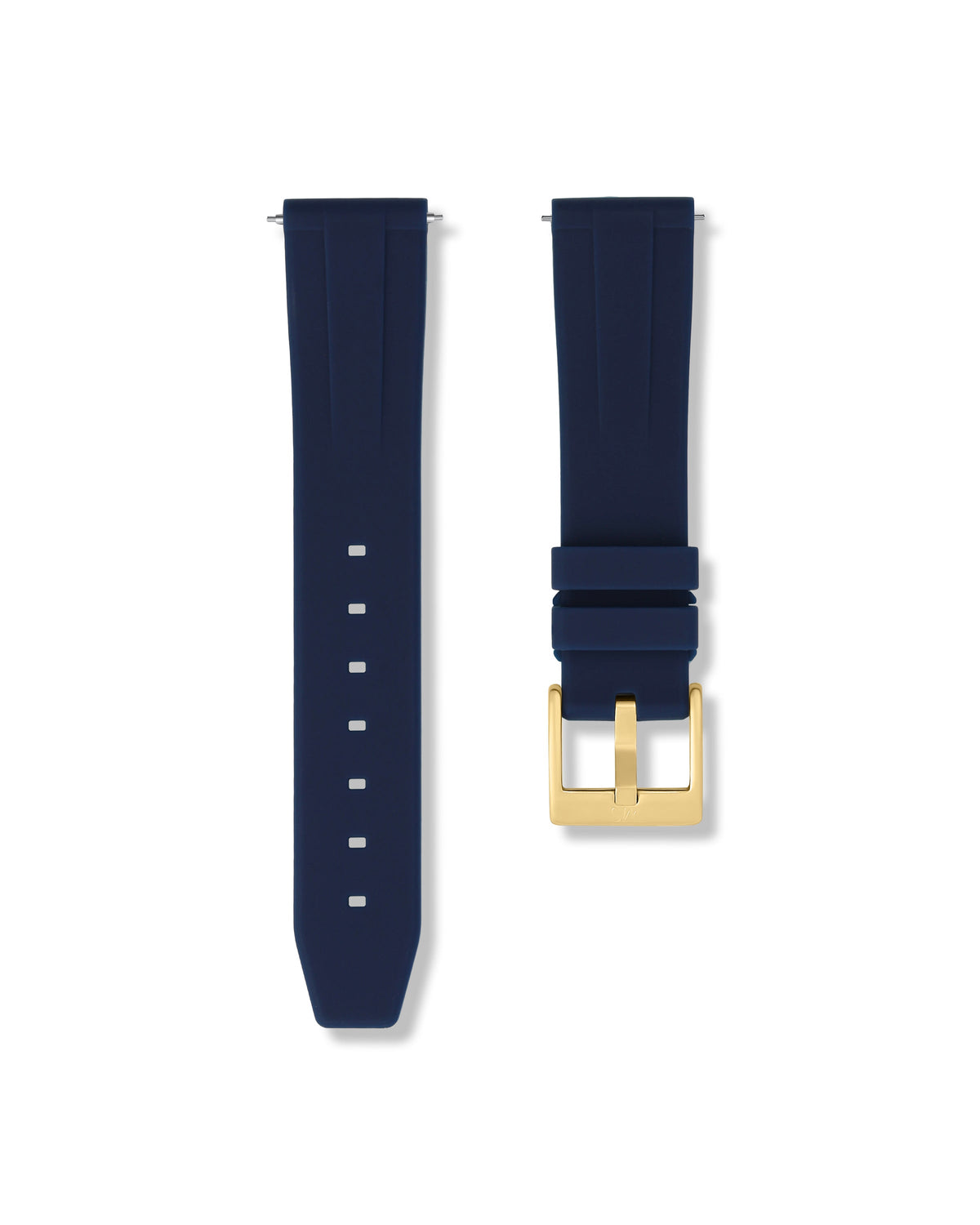 Marine Blue Quick Release Rubber Strap 18mm