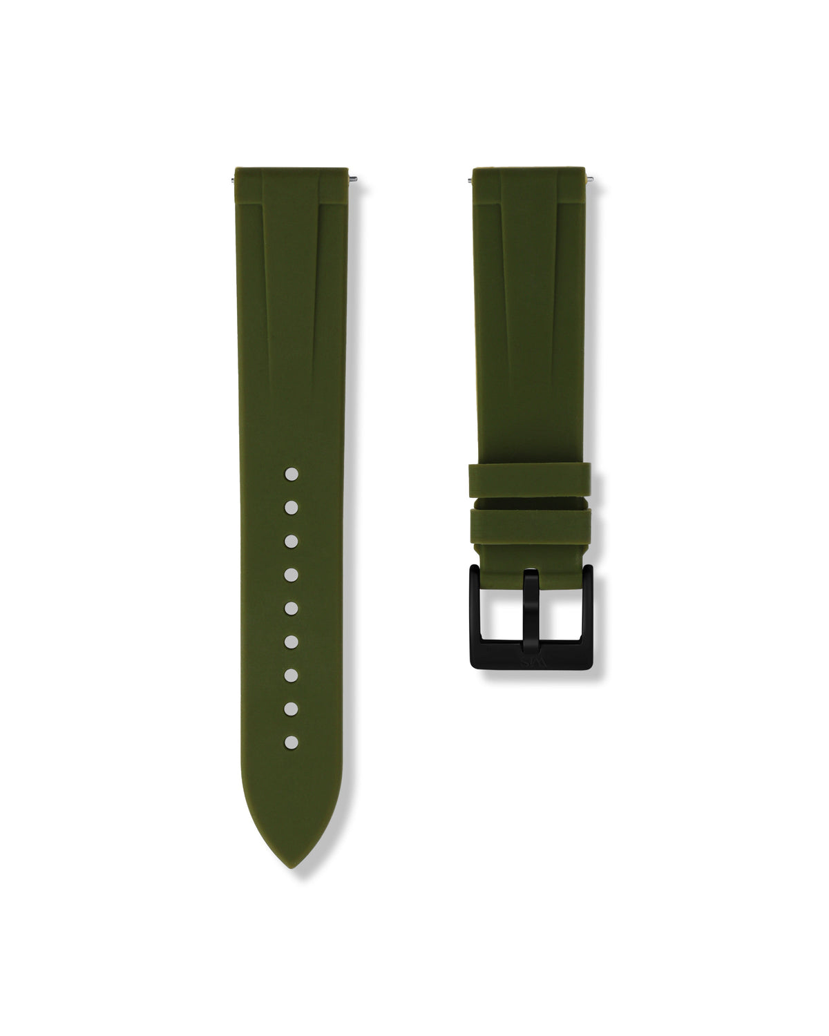 Olive Green Quick Release Rubber Strap 20mm