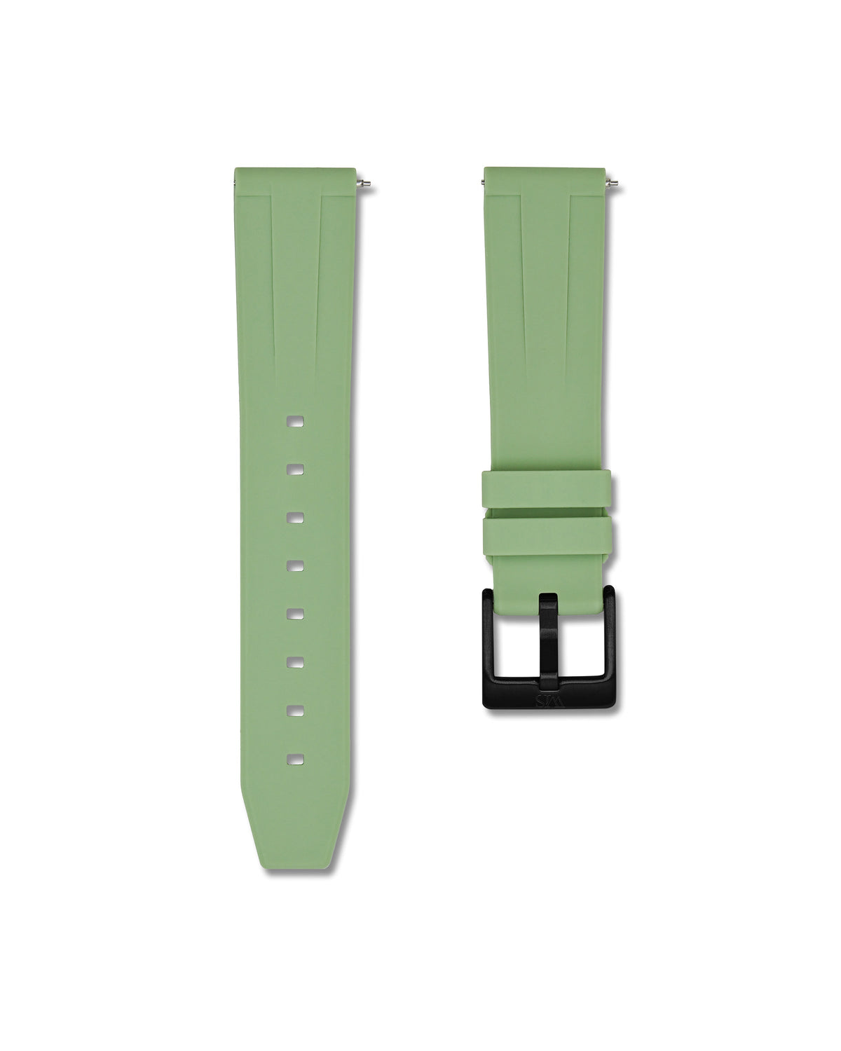 Sage Green Quick Release Rubber Strap 24mm