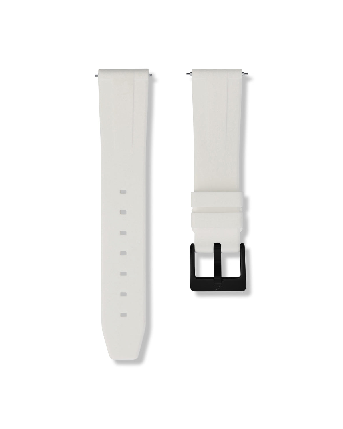 Polar White Quick Release Rubber Strap 21mm