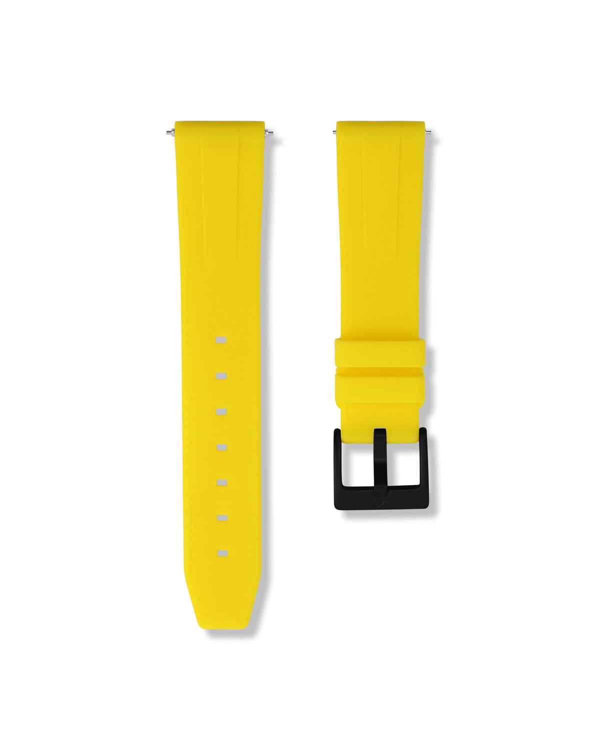 Lemon Yellow Quick Release Rubber Strap 22mm