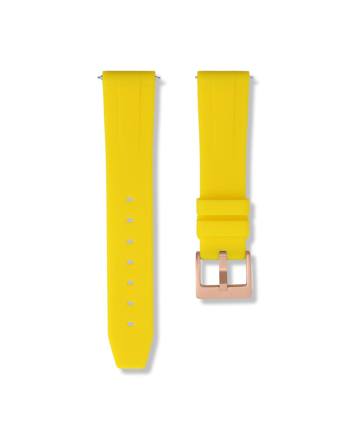 Lemon Yellow Quick Release Rubber Strap 20mm