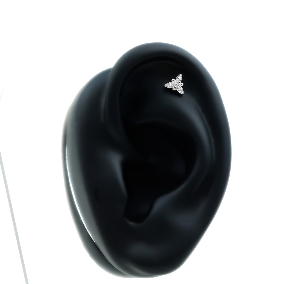 Simple Diamond Flower Nose Stud for Women