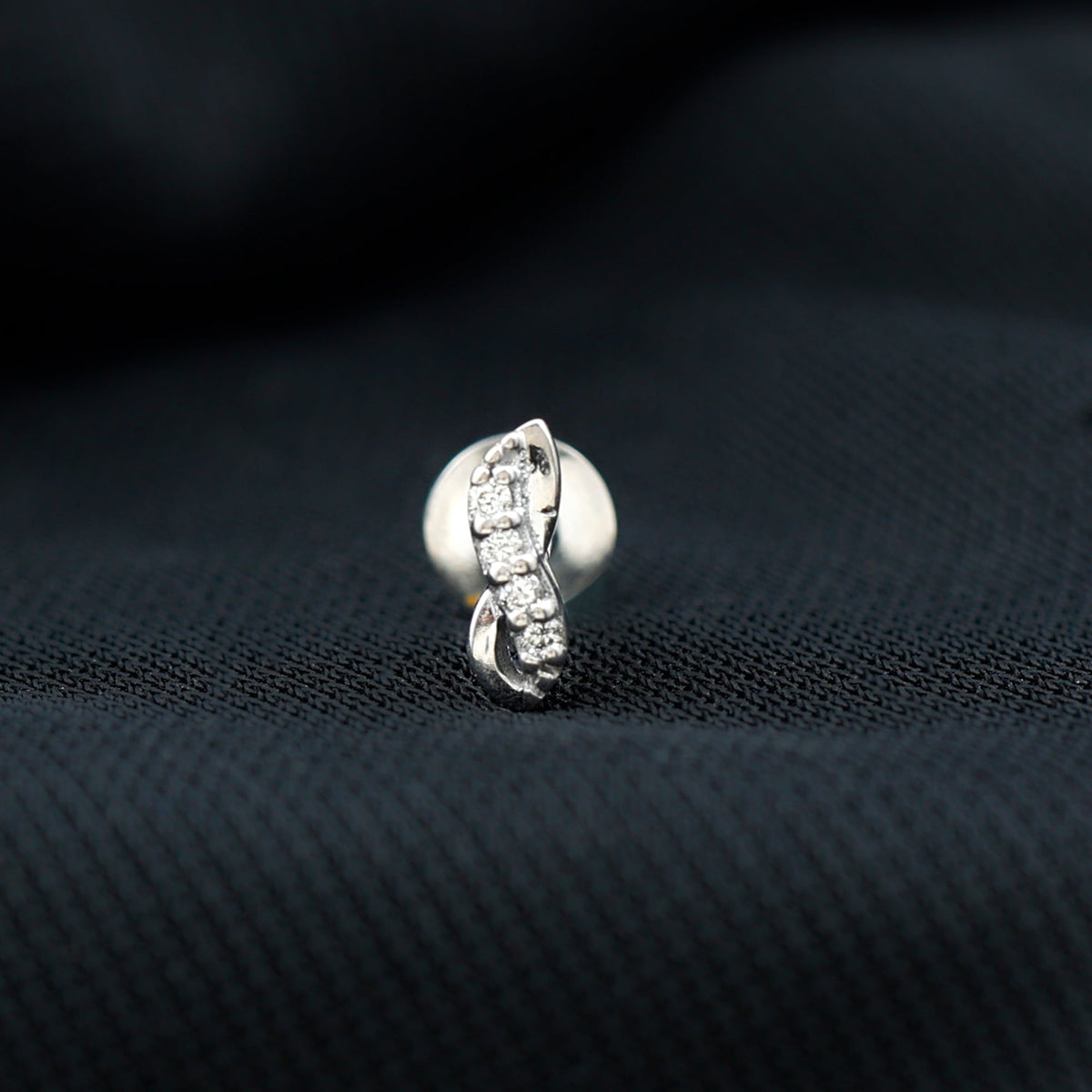 Real Diamond Infinity Tragus Earring for Women