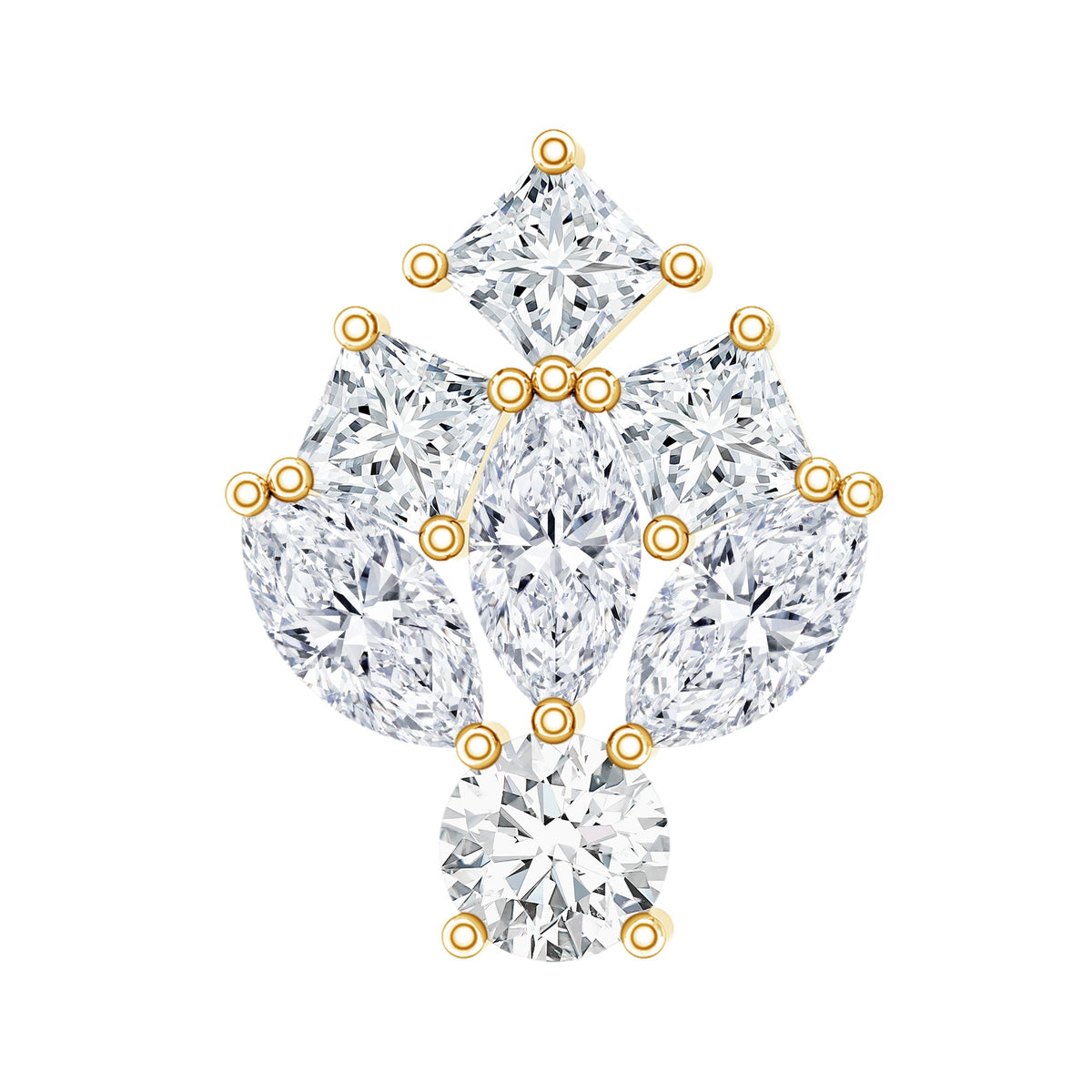 Real Diamond Designer Earring for Cartilage Piercing