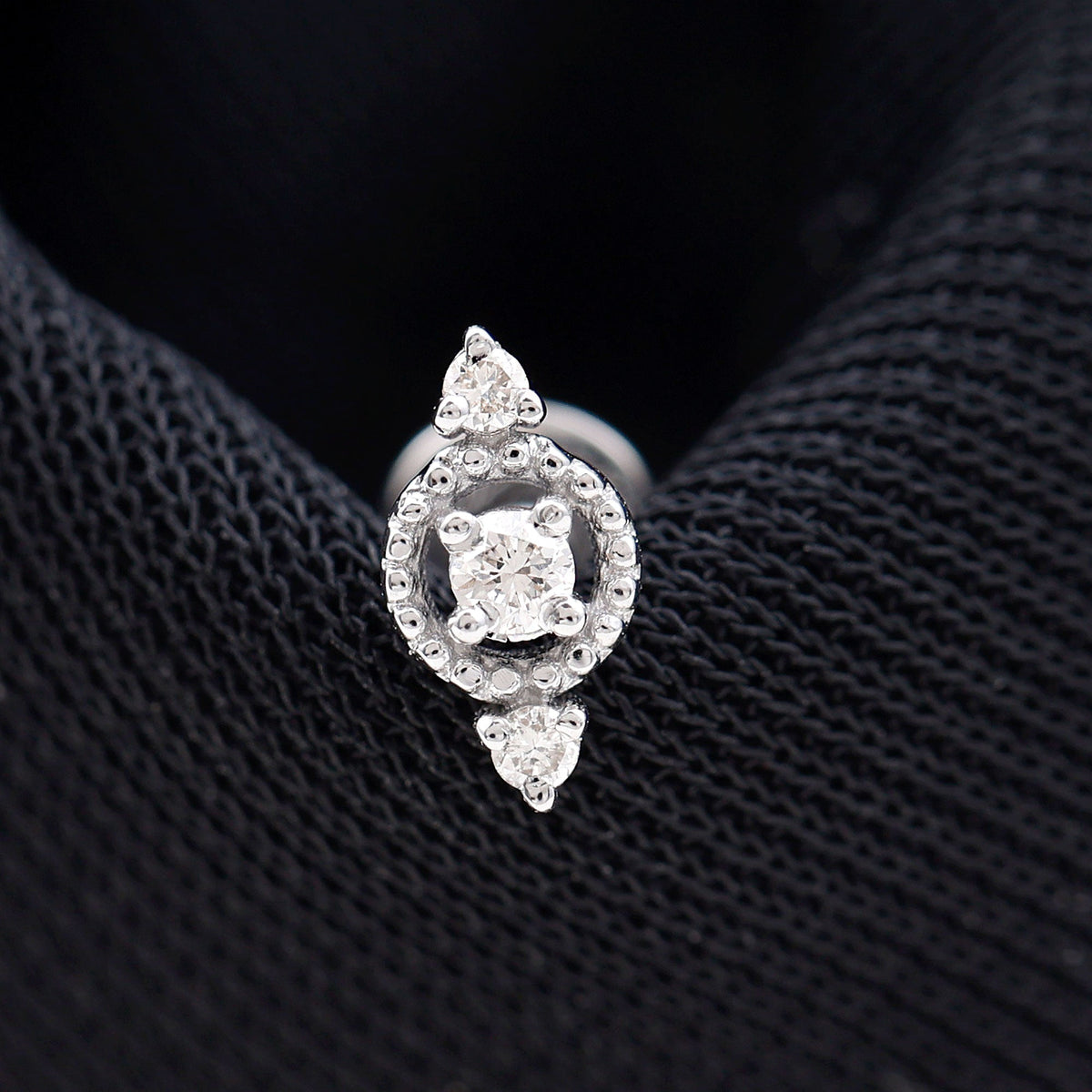 Unique Diamond Gothic Conch Earring for Women