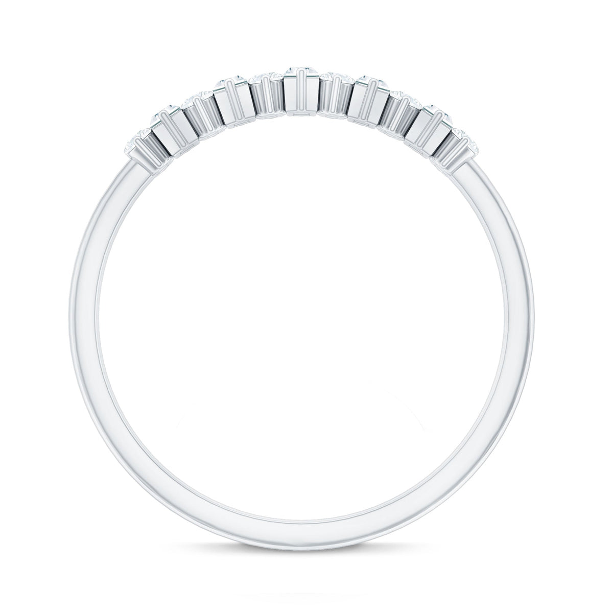 Minimal Natural Diamond Anniversary Ring
