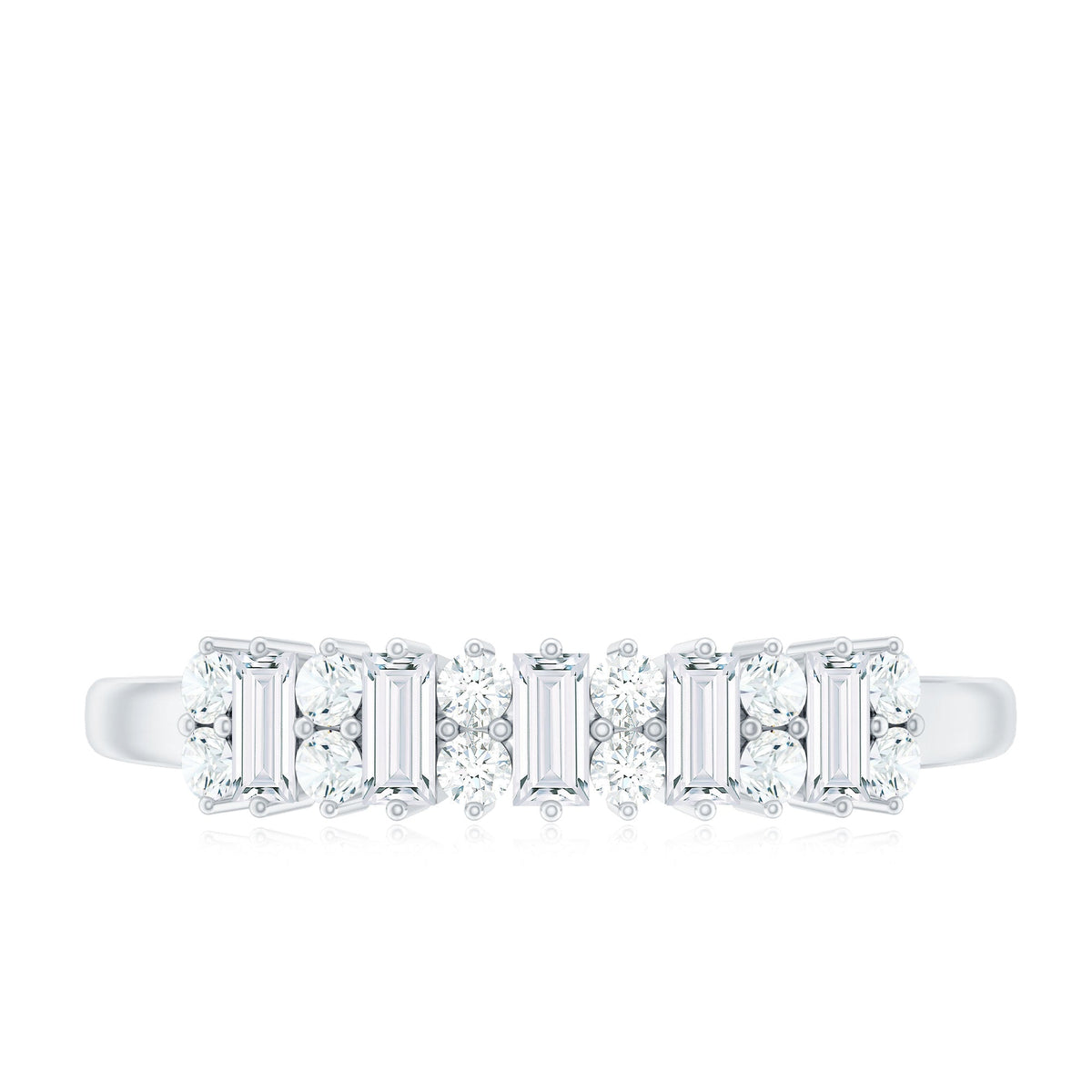 Minimal Natural Diamond Anniversary Ring