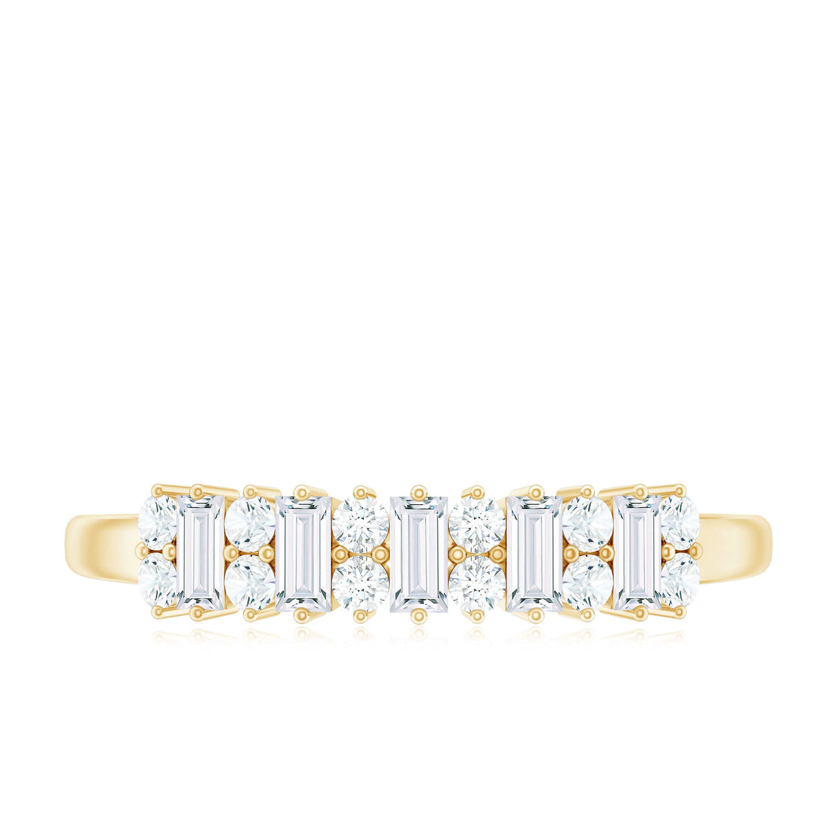 Minimal Natural Diamond Anniversary Ring