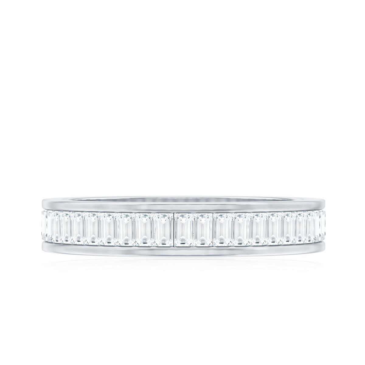Baguette Cut Diamond Eternity Band in Channel Setting