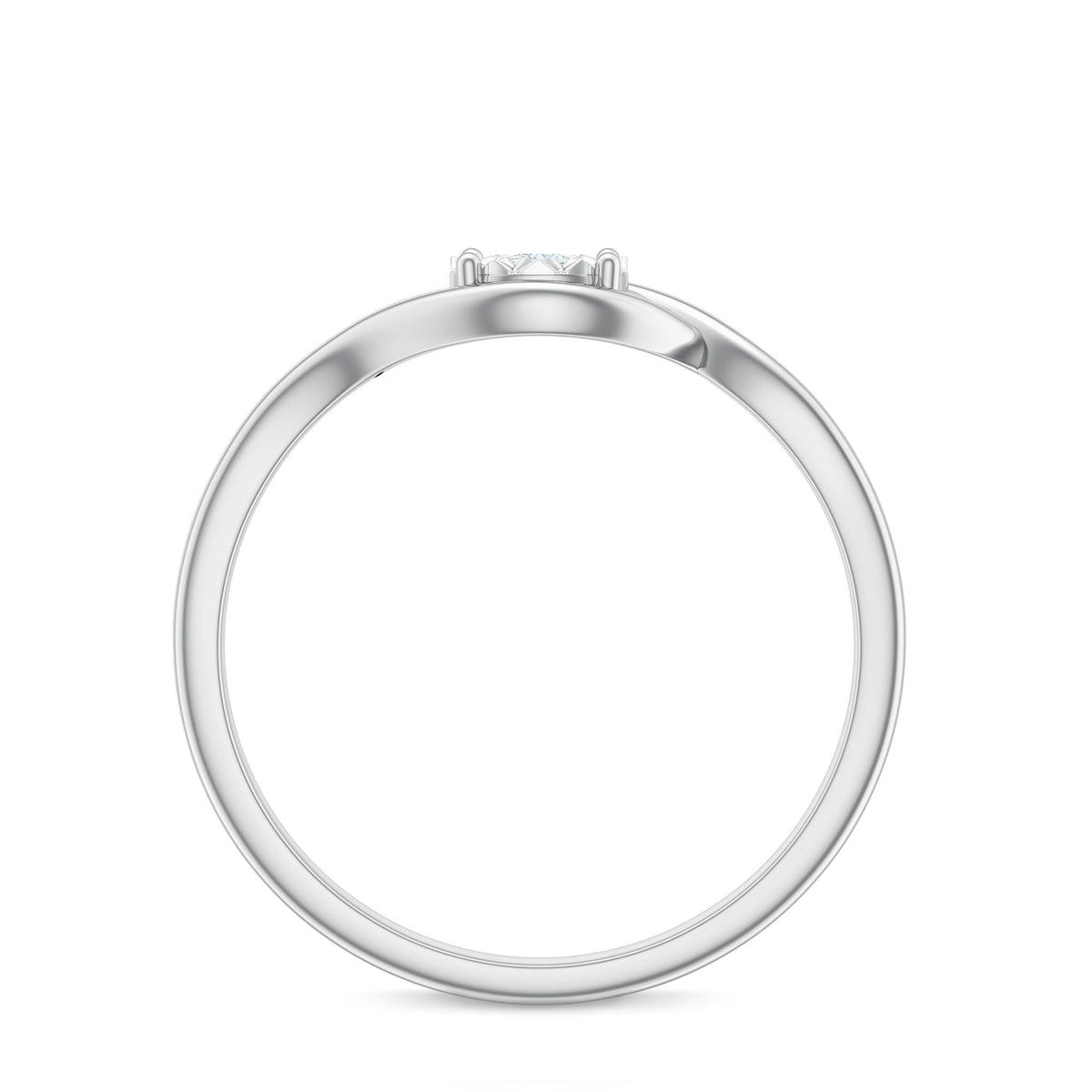 Certified Real Diamond Minimal Promise Ring for Women
