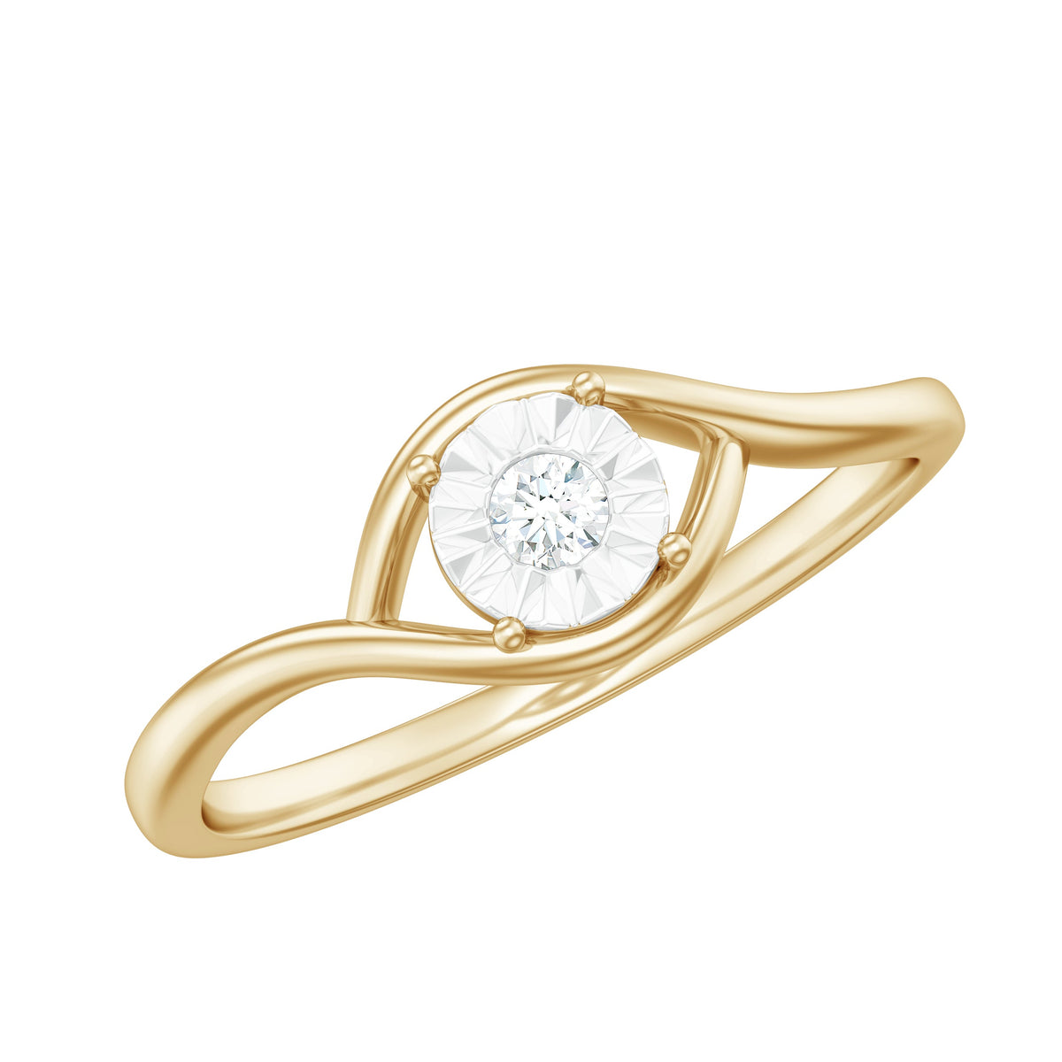 Certified Real Diamond Minimal Promise Ring for Women