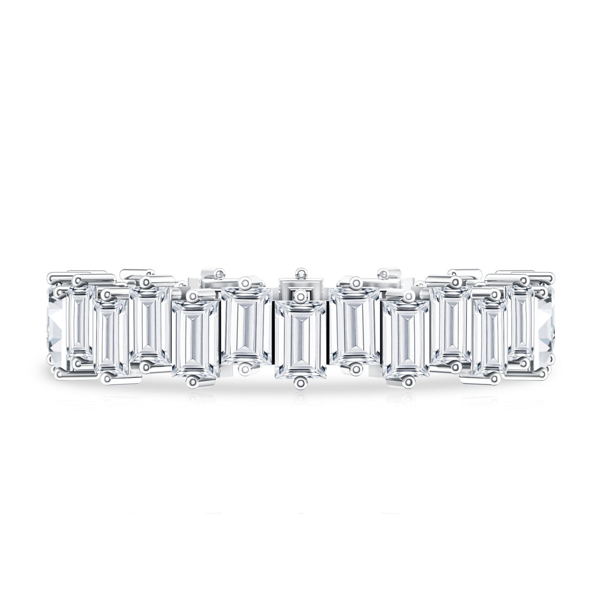 Baguette Shape Moissanite Eternity Wedding Band