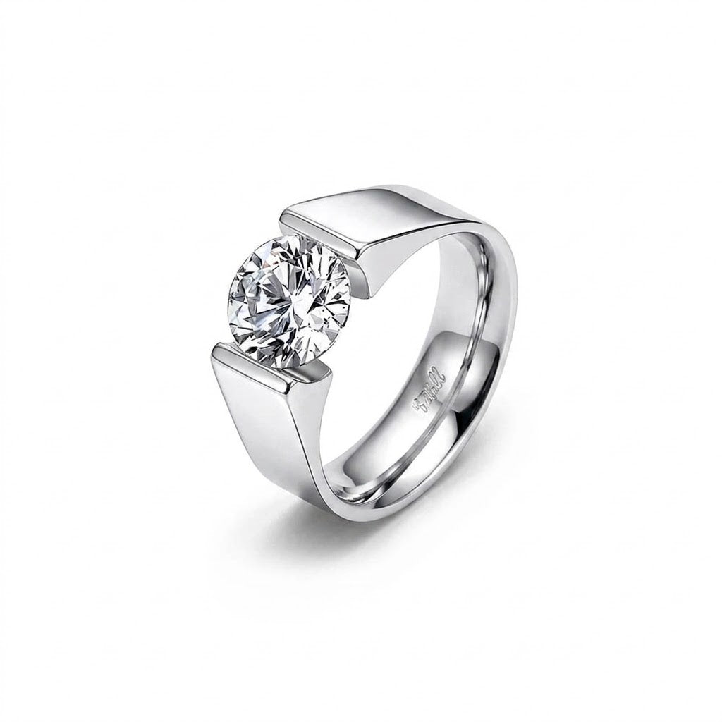RG093W B.Tiff 2 ct Round Solitaire Engagement Ring