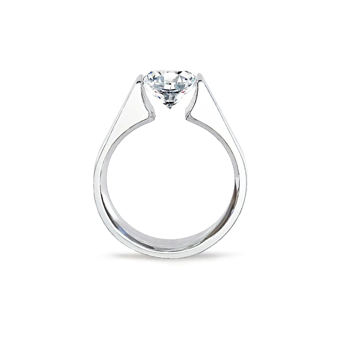 RG093W B.Tiff 2 ct Round Solitaire Engagement Ring