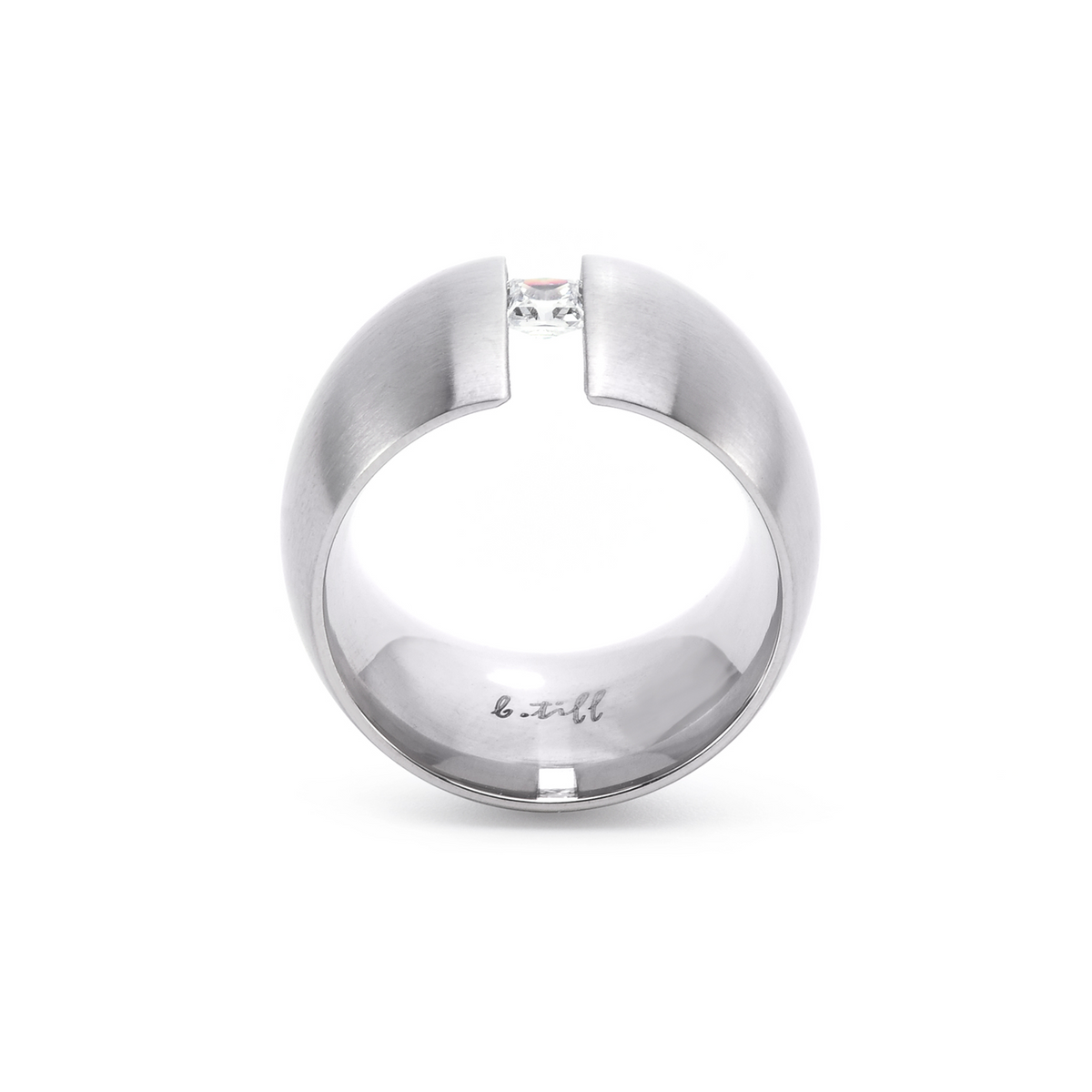 RG200W B.Tiff .5 ct Princess Cut Extra Wide Ring [Wide Band]