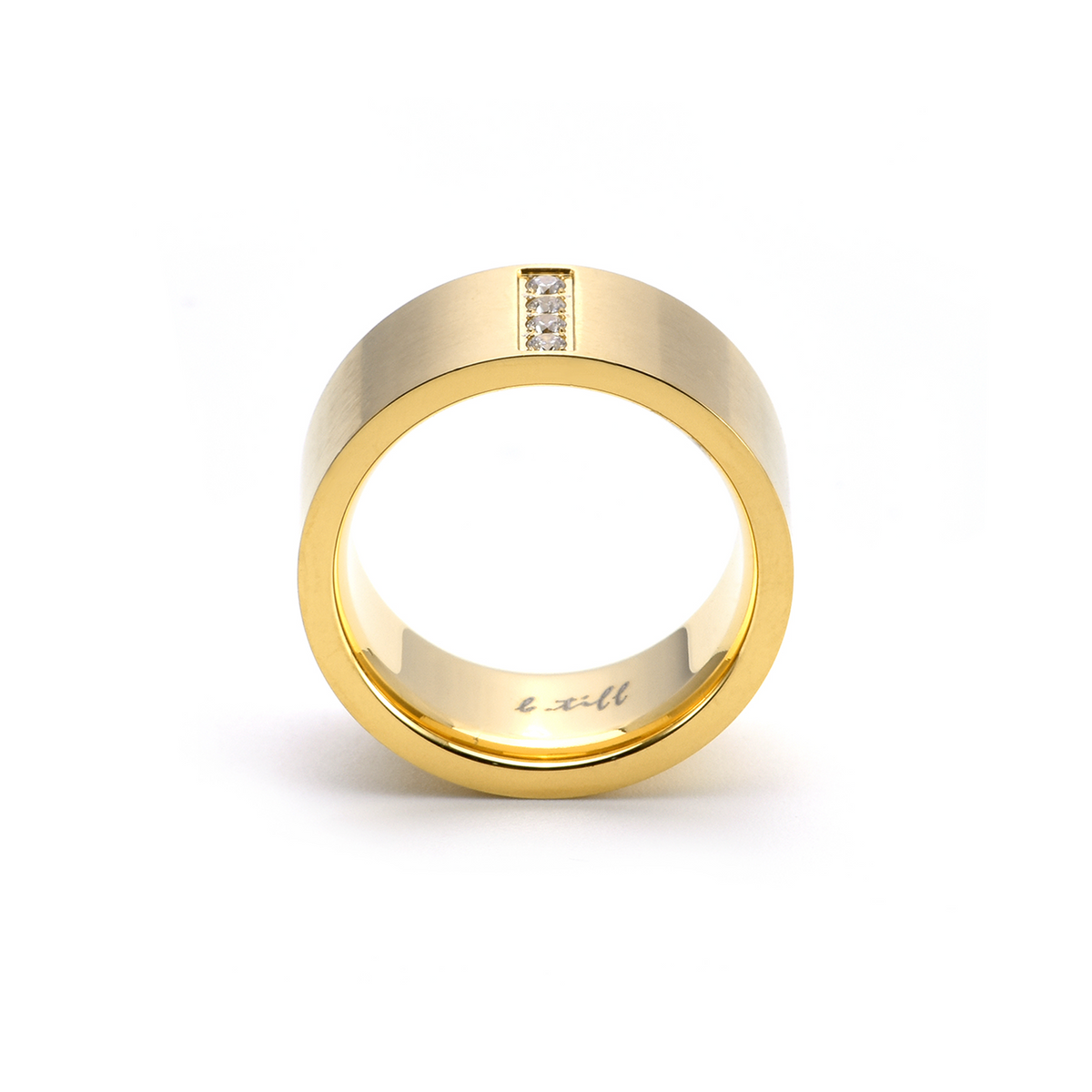 RG223G B.Tiff 4-Stone Gold Wide Ring [Wide Band]