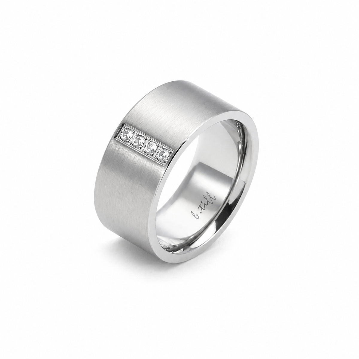 RG223W B.Tiff 4-Stone Wide Ring [Wide Band]