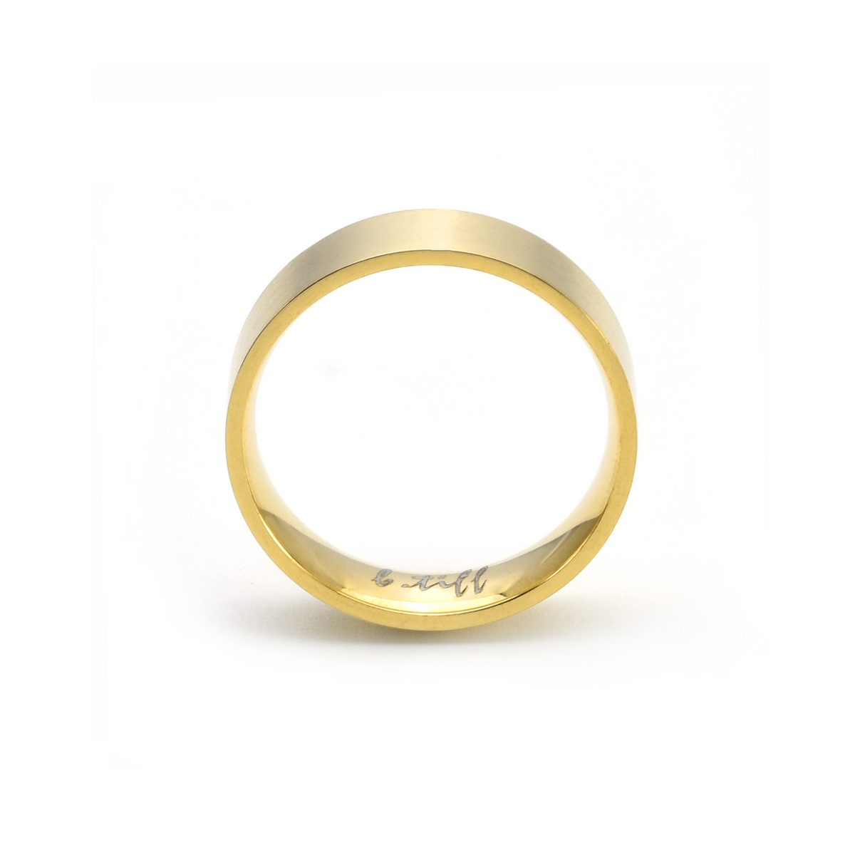 RG600G B.Tiff Gold Simplicity 6mm Stacking Plain Ring