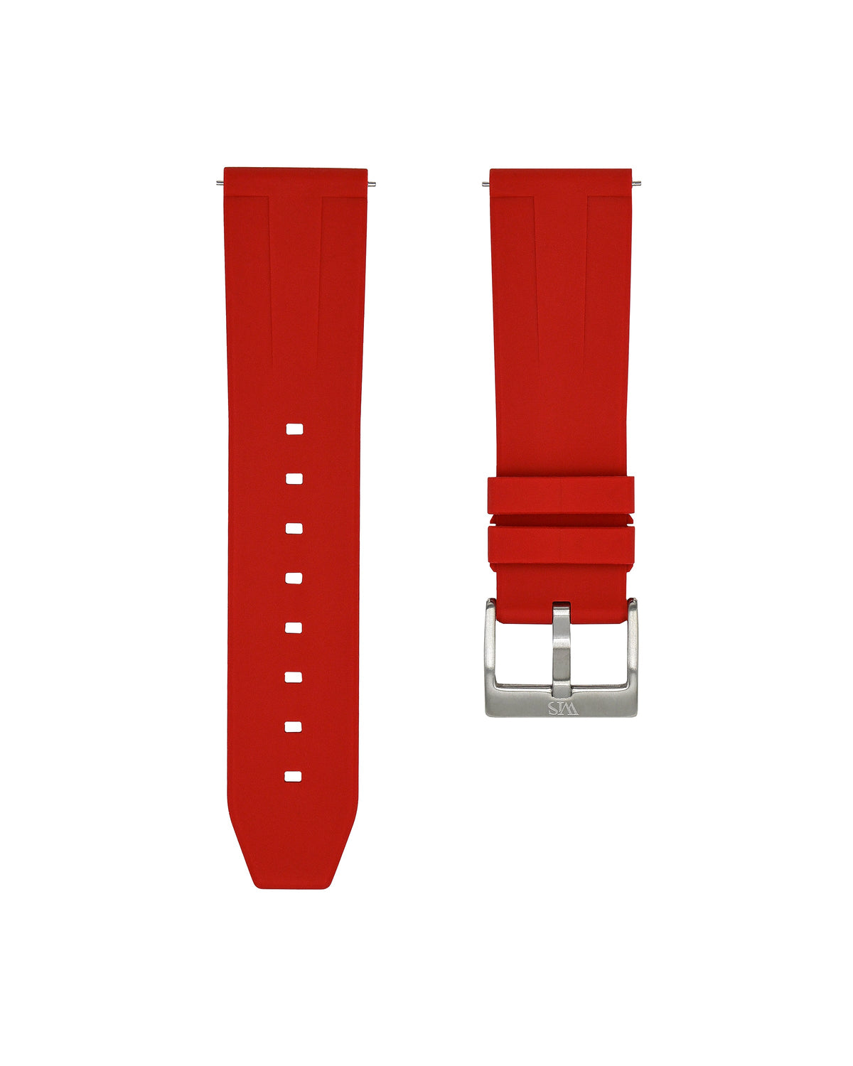 Scarlet Red Quick Release Rubber Strap 23mm
