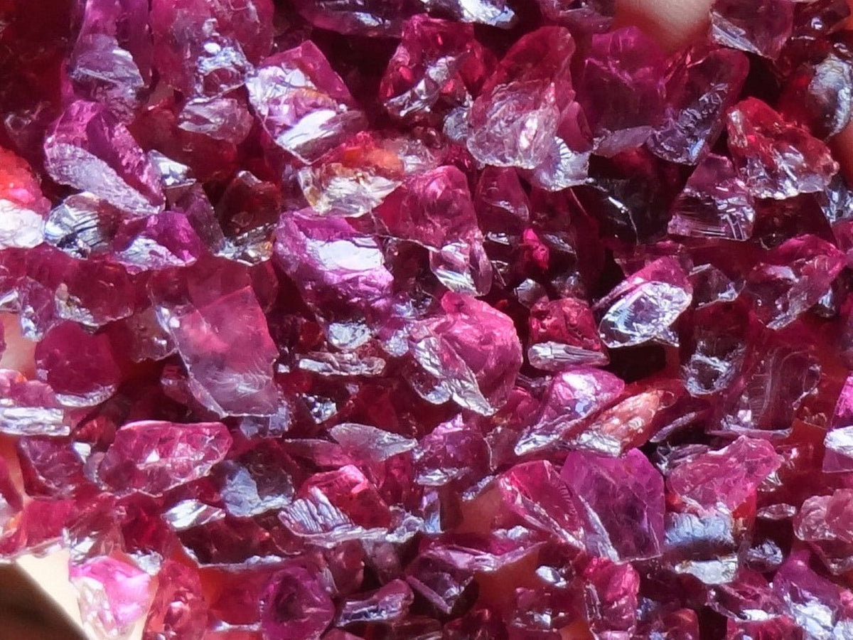 Pyrope Garnet Rough Facet Arizona Red Bulk Lot 7g Raw Gems