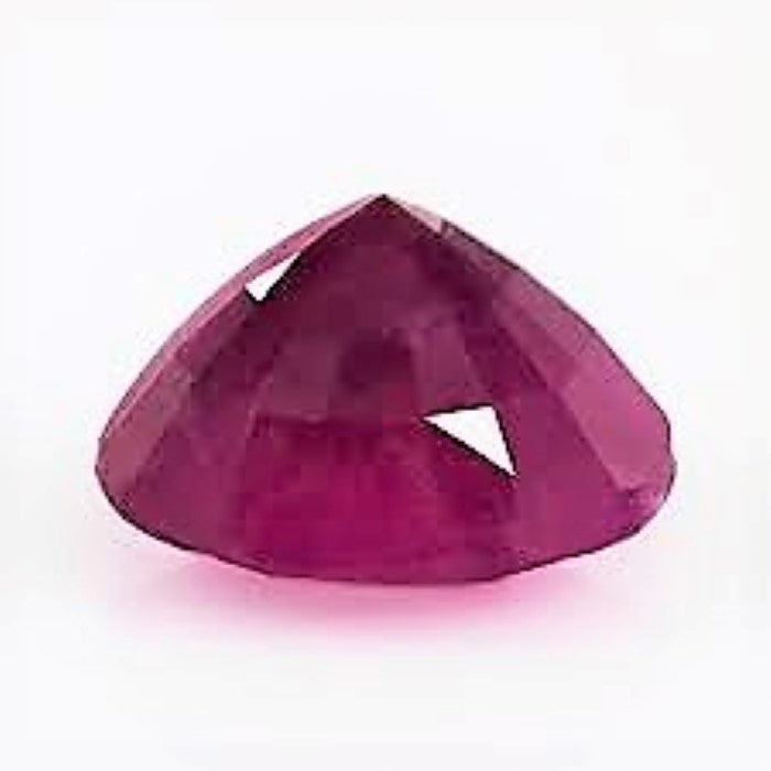 Ruby Round Cut 12mm 6 Carat Cloudy Pakistan Hunza Gem