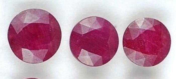 Ruby Round Cut 11mm 5 Carat Cloudy Pakistan Hunza Gem