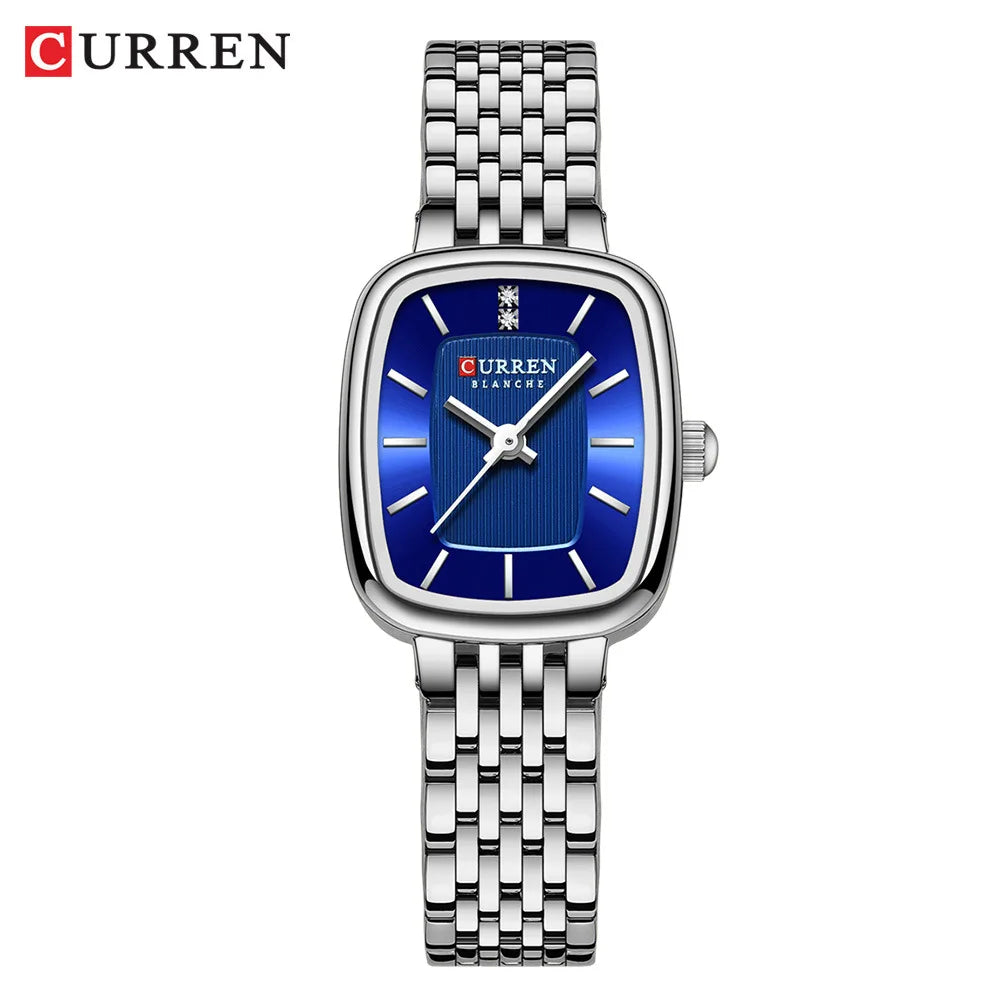 CURREN 9093 Fashion Quartz Women's Watch Elegant Square Dial Gold Stainless Steel Strap Casual Waterproof Watch relojes de mujer