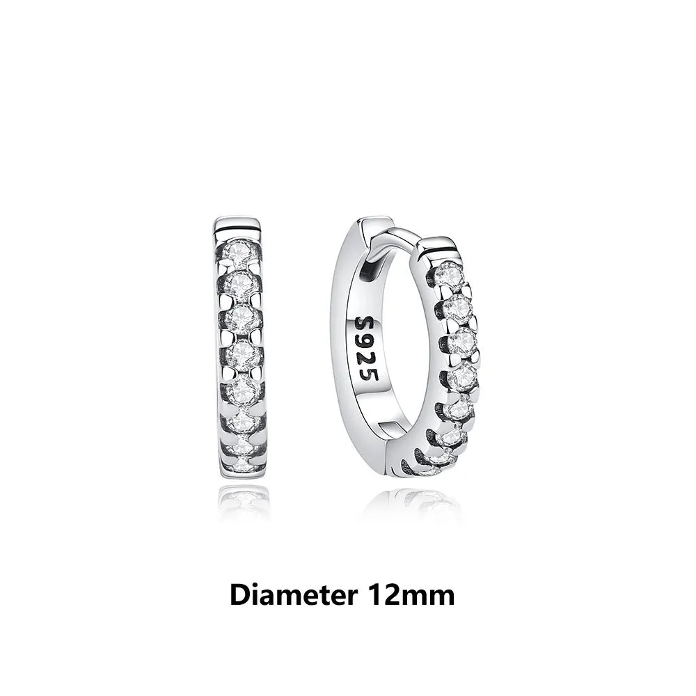 Original 925 Sterling Silver Earrings 2026 Stud Hoop Crystal Earings For Women Rose Gold Crown Heart Infinity Bee Earing Jewelry