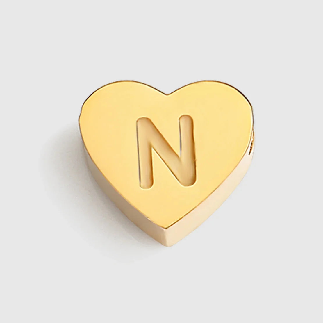 Initial Name Heart Shape Pendant For Necklaces 316L Stainless Steel Necklace for Women Bracelet Make Earrings Jewelry