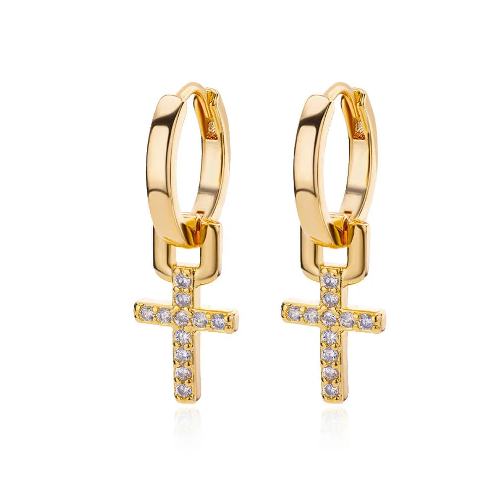 Freshwater Ocean Starfish Shell Hoop Earrings For Women Elegant Stainless Steel Gold Color Aretes Christmas jewelry accessories
