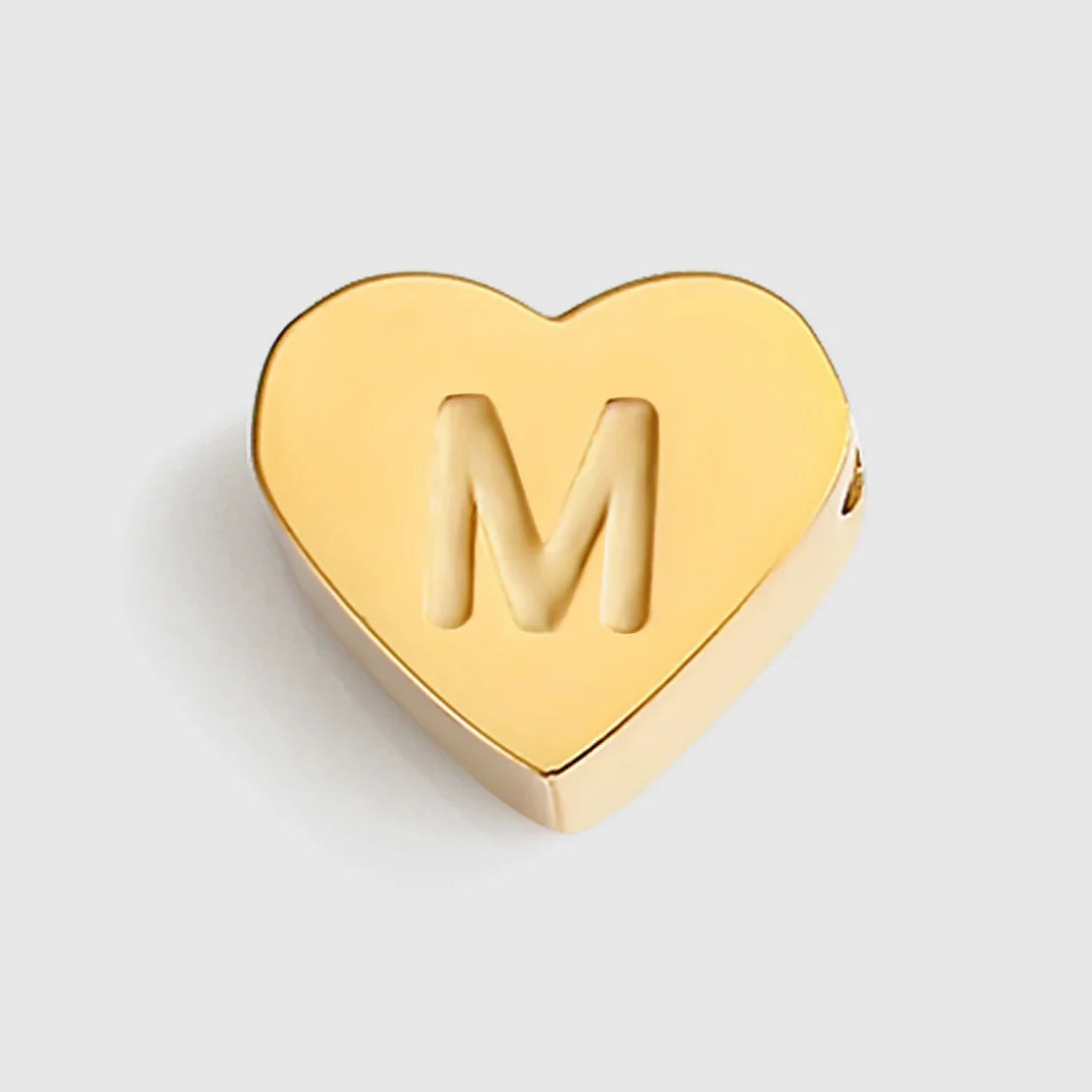 Initial Name Heart Shape Pendant For Necklaces 316L Stainless Steel Necklace for Women Bracelet Make Earrings Jewelry