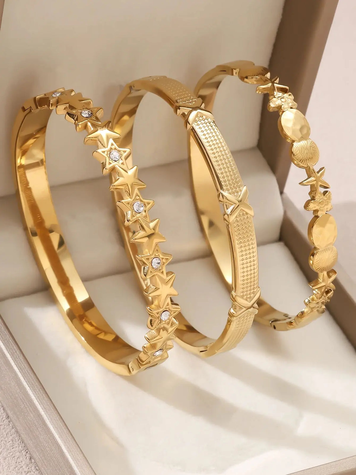 1pieces/set women's wedding jewelry party holiday Valentine's Day gift stainless steel bracelet plated with 18K gold bracelet