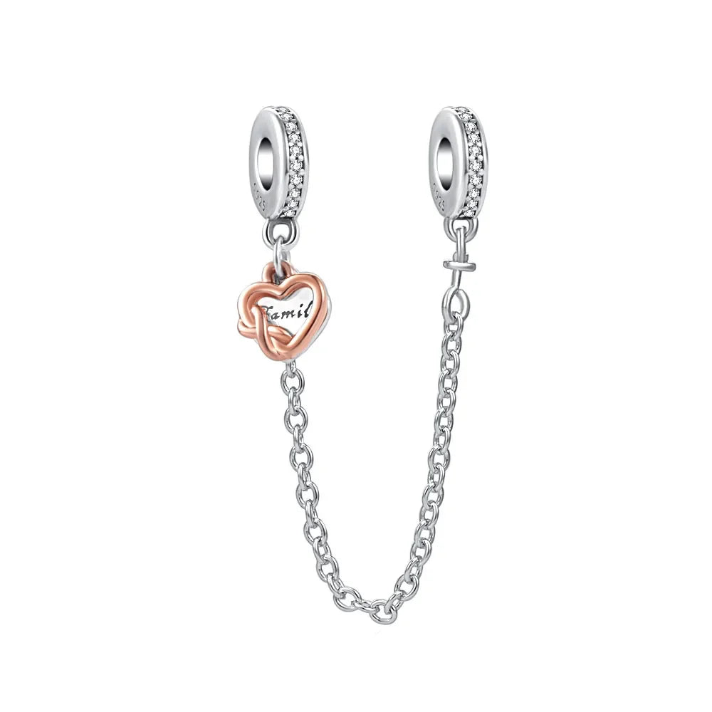 European New 925 Sterling Silver Spring New Pink Flower Ballon Cat Diy Beads Charm Fit European S925 Bracelet Bangles