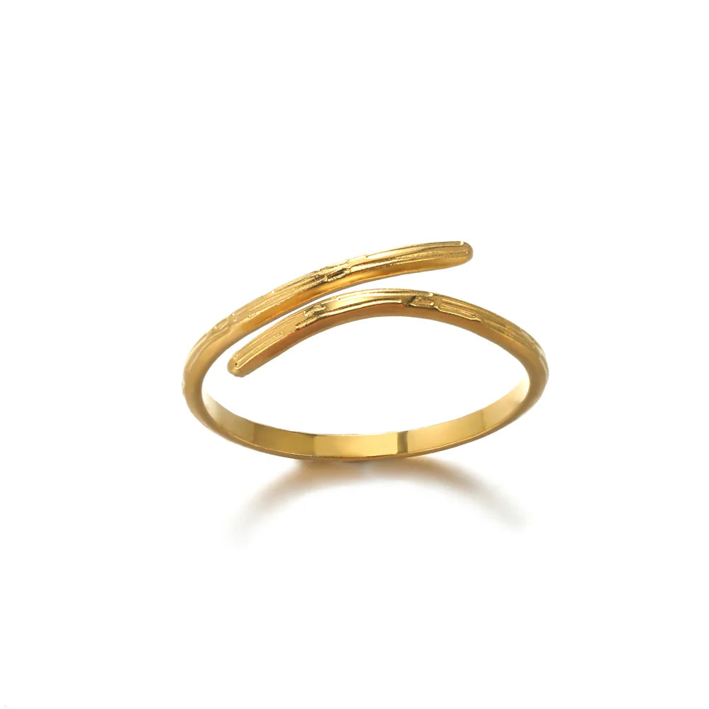 Anti-Stress Rotating Beads Rings for Women Men Gold Color Stainless Steel Double Smooth Beads Finger Ring Party Jewelry Gift