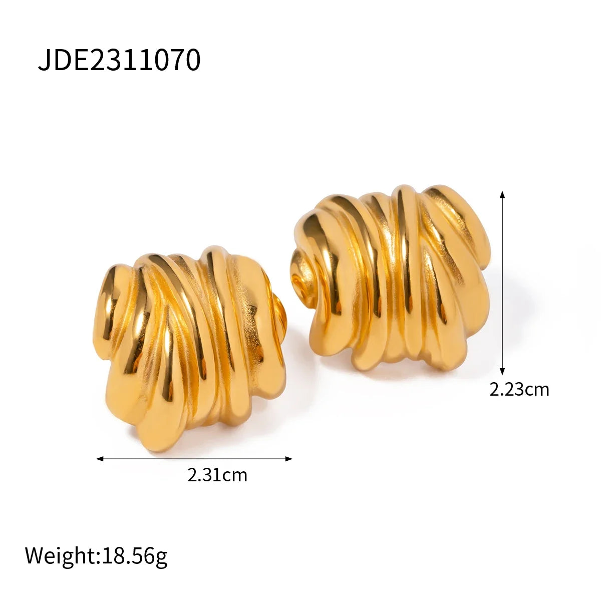 316l Stainless Steel Vintage-Inspired Waterproof Stud Earrings Personalized Charm Fashion Jewelry Accessories Bijoux Gift