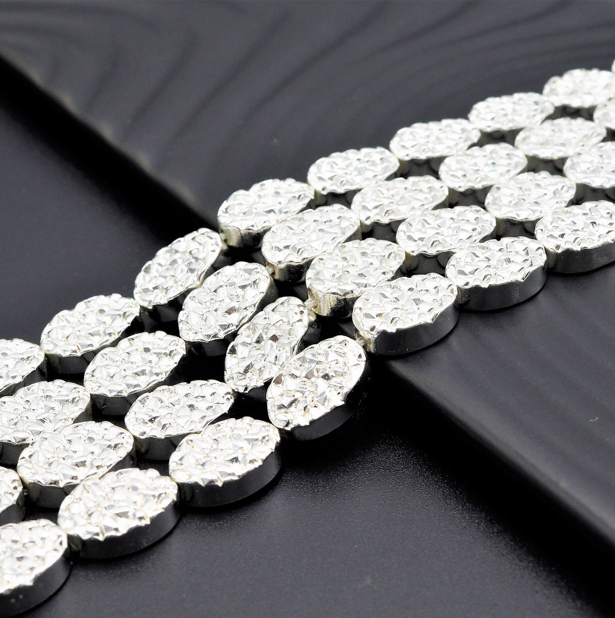 DRUZY Style natural Silver Hematite, S104