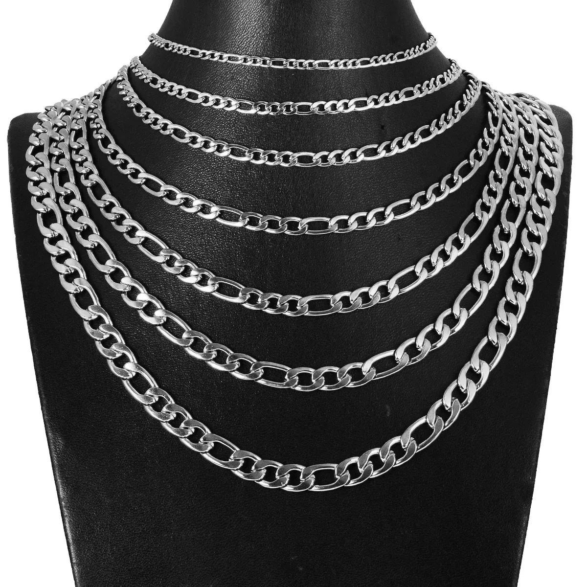 Wholesale 40-75cm 925 Sterling Silver Necklace 2/4/6/8/10/12mm Figaro Chain Lobster Buckle Necklaces Men Woman Fashion Jewelry