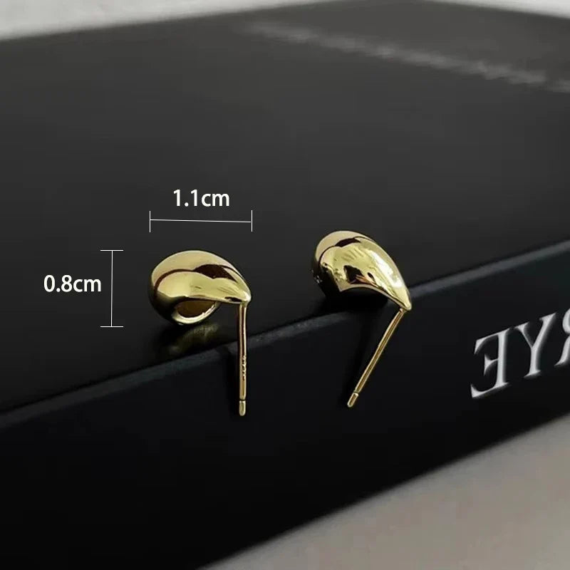 Ventfille 925 Sterling Silver Water Drop Earring for Women Gift Minimalism Versatile Office Trend Jewelry Dropshipping