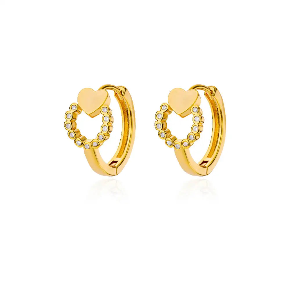 Zircon Star Pendientes Earrings for Women Girl Stainless Steel Gold Color Earring Y2k Wedding Aesthetic Jewelry aretes mujer