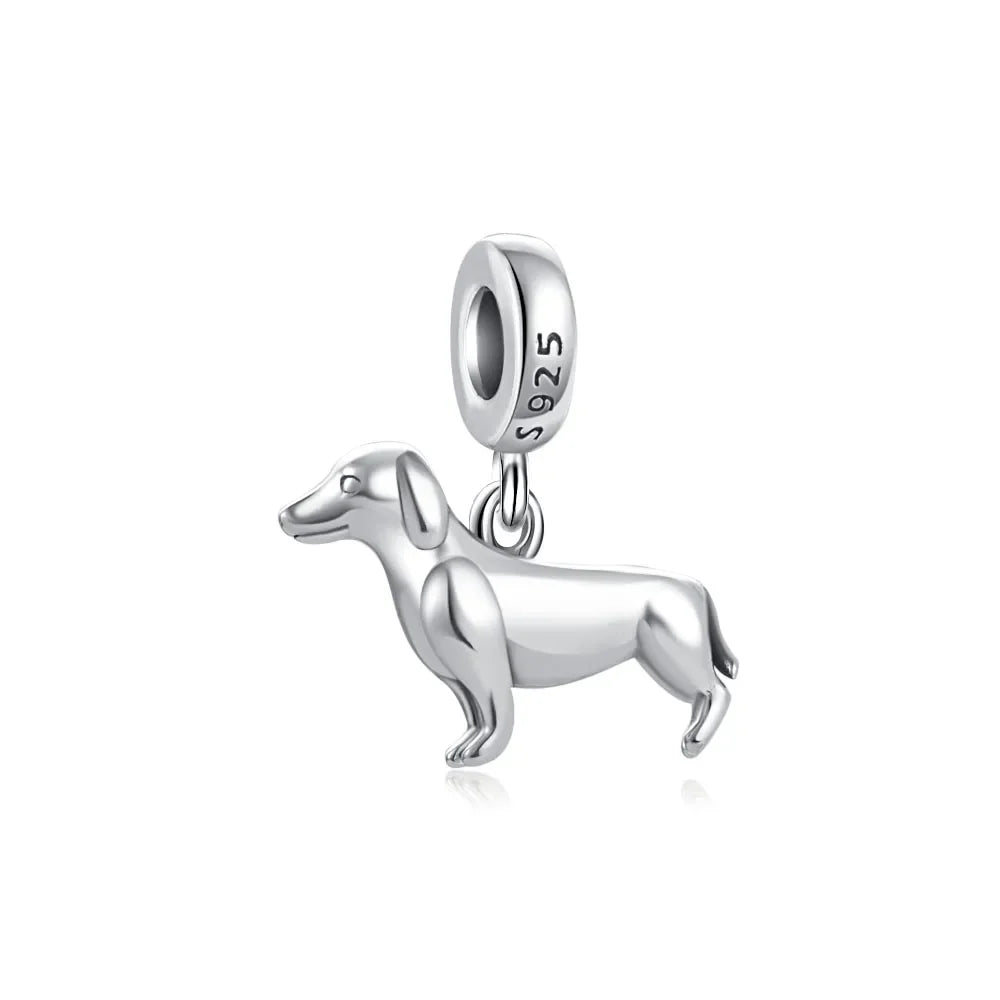 2026 925 Silver Flower, Butterfly, Highland Cow, Motorcycle Pendant Fit European Original Bracelet DIY Jewelry Exquisite Jewelry