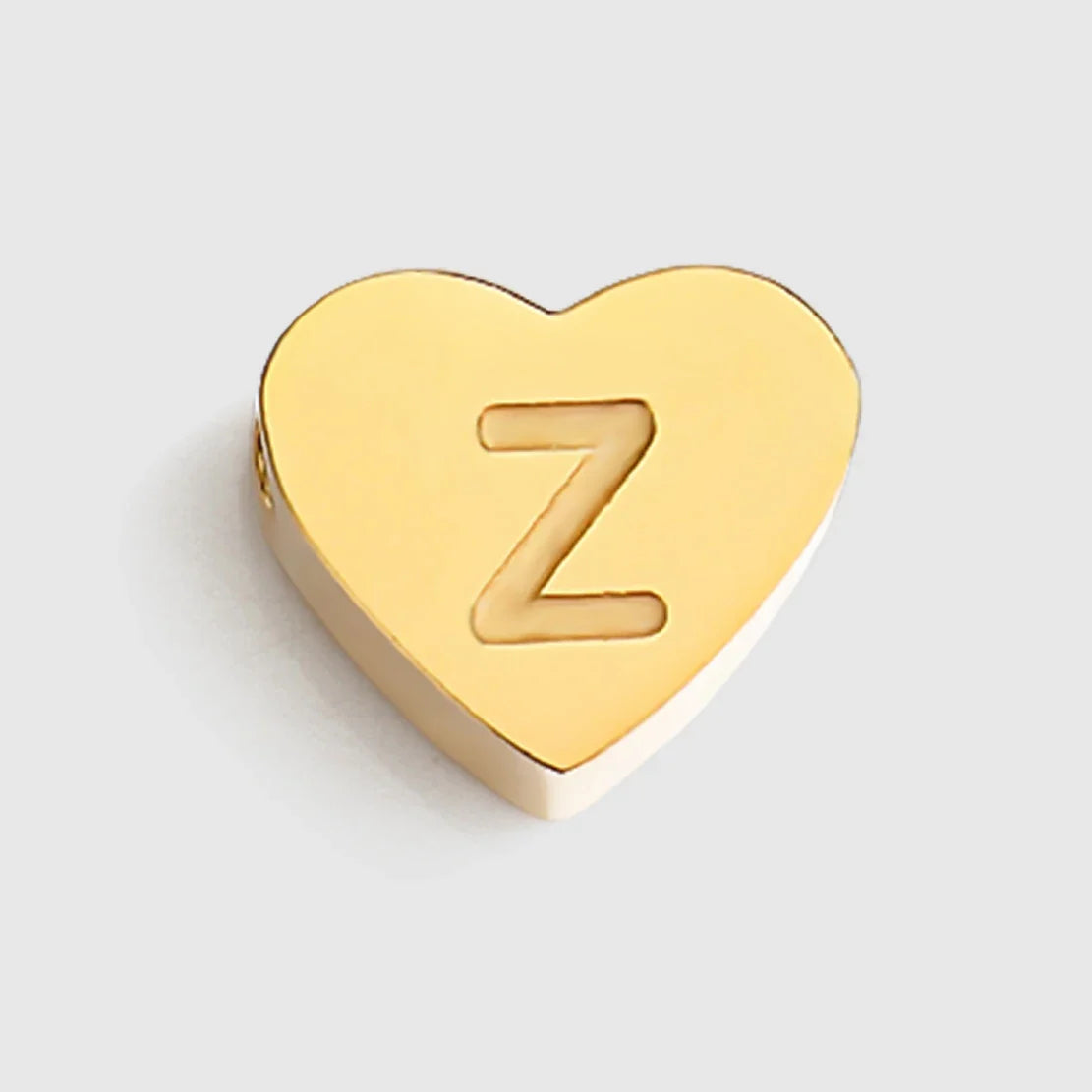 Initial Name Heart Shape Pendant For Necklaces 316L Stainless Steel Necklace for Women Bracelet Make Earrings Jewelry