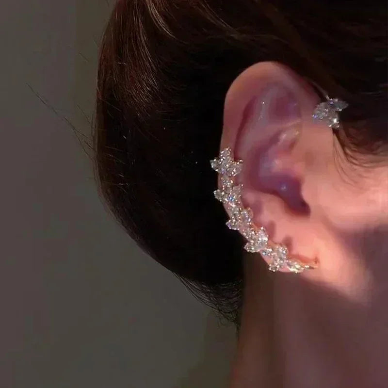 French High-end Brown Crystal Earrings For Women Fashion Luxurious Personalized Daily Accessories Prom jewelry Anniversary Gifts