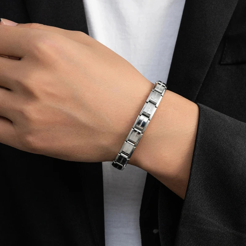 New Trend Stainless Steel Bracelet European And American Elastic Titanium Steel Bracelet Fashion Simple Design