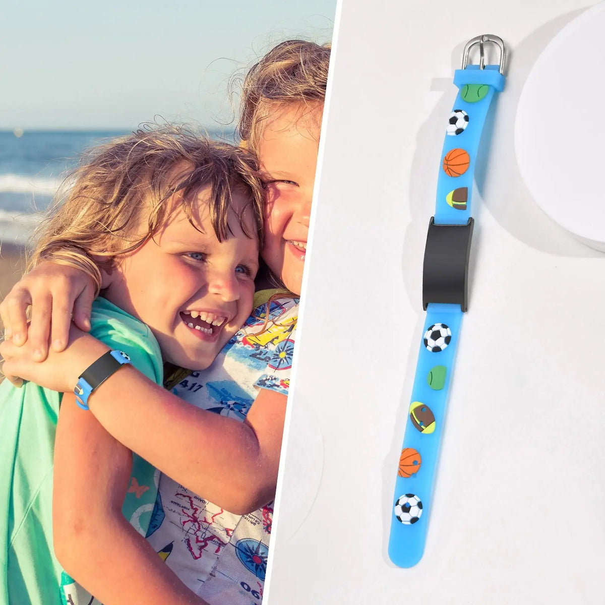 Customzied Personalized ID Bracelet for Little Girls Boys, Silicone Bracelet Adjustable, Engrave Quotes Inspirational Gift
